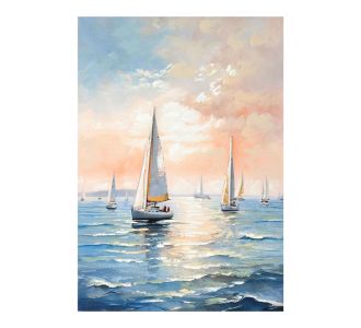 Πίνακας σε καμβά Sailsy I Inart 70x3x100εκ |  Πίνακες στο espiti