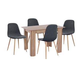 ΣΕΤ ΤΡΑΠΕΖΑΡΙΑΣ 5ΤΜΧ KELVIN HM21116 ΤΡΑΠΕΖΙ ΜΕ ΚΑΡΕΚΛΕΣ ΜΕΤΑΛΛΙΚΕΣ ΜΕ ΥΦΑΣΜΑ |  Σετ τραπεζαρίες στο espiti