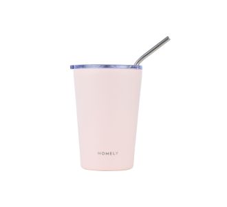 HOMELY ΘΕΡΜΟΣ MUG 400ml ROSE QUARTZ - 01-32678 Estia |  Θερμός & Αξεσουάρ στο espiti