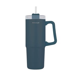 HOMELY ΘΕΡΜΟΣ STRAW TUMBLER 900ml INDIGO BLUE - 01-34511 Estia |  Θερμός & Αξεσουάρ στο espiti