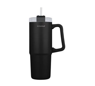 HOMELY ΘΕΡΜΟΣ STRAW TUMBLER 900ml MIDNIGHT BLACK - 01-34498 Estia |  Θερμός & Αξεσουάρ στο espiti