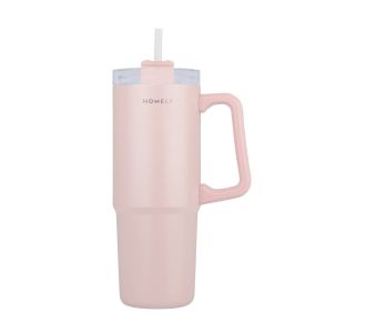 HOMELY ΘΕΡΜΟΣ STRAW TUMBLER 900ml ROSE QUARTZ - 01-34535 Estia |  Θερμός & Αξεσουάρ στο espiti