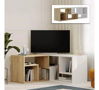Έπιπλο τηλεόρασης Glis Megapap πολυμορφικό χρώμα sapphire oak - λευκό 145x35x44,8εκ. |  Έπιπλα τηλεόρασης στο espiti
