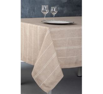 Omega Home des.202 Τραπεζομάντηλο 170x300 100% Λινό Ιταλίας |  Τραπεζομάντηλα στο espiti