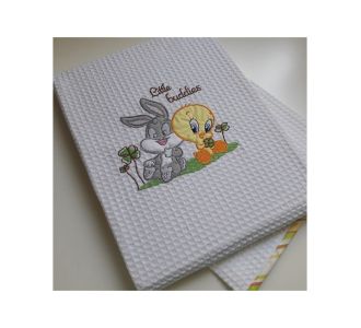 Baby Looney Tunes des.30 Κουβέρτα Πικέ Κούνιας |  Βρεφικές Κουβέρτες στο espiti