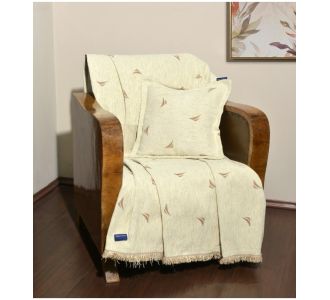 Ριχτάρι Διθέσιο 180x250 Σενίλ Εκρού |  Ριχτάρια στο espiti