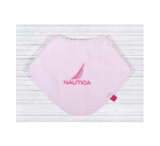 Nautica Des 922 Σαλιάρα Μπαντάνα Ροζ Καρρώ 26x26 |  Βρεφικά Διάφορα στο espiti