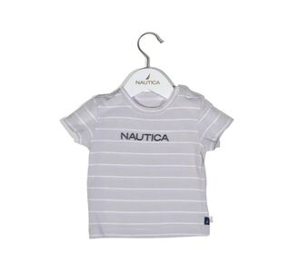 Nautica Des.15 T-Shirt  Jersey Organic Γκρι Ριγέ 68cm 3-6 μηνών |  Βρεφικά Σετ κούνιας στο espiti