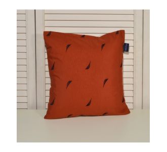 Nautica Des 224 Μαξιλαροθήκη Διακοσμητική Λονέτα Κεντητή Κεραμιδί με Μπλε Κέντημα |  Μαξιλάρια διακοσμητικά στο espiti