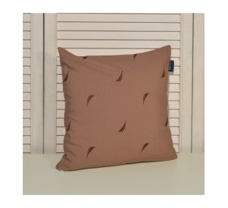 Nautica Des 225 Μαξιλαροθήκη Διακοσμητική Λονέτα Κεντητή Καφέ με Καφέ Σκούρο Κέντημα |  Μαξιλάρια διακοσμητικά στο espiti