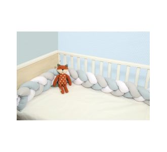 Πλεξούδα τριπλή βαμβακερή 20X200  με ειδική εσωτερική επένδυση Design 3135 Oliver Baby |  Βρεφικές Πάντες στο espiti