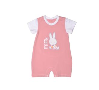 Miffy Des.16 Φορμάκι Καλοκαιρινό Ροζ Μεσαίο Με Κέντημα 9-12 Mηνών/74 cm |  Βρεφικά Ρουχα στο espiti