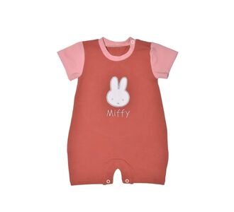 Miffy Des.17 Φορμάκι Καλοκαιρινό  Ροζ Σκούρο Με Κέντημα 3-6 Mηνών/62 cm |  Βρεφικά Ρουχα στο espiti