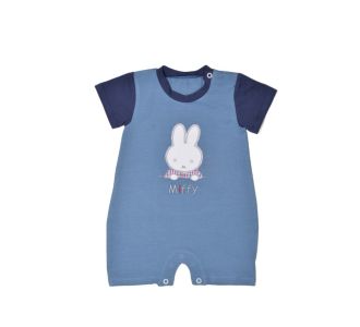 Miffy Des.19 Φορμάκι Καλοκαιρινό Μπλε Μεσαίο Με Κέντημα 9-12 Mηνών/74 cm |  Βρεφικά Ρουχα στο espiti