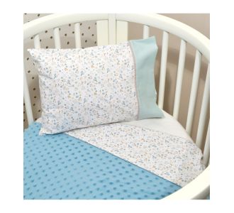 Oliver Baby Des.403 Minky Κουβέρτα Αγκαλιάς Διπλής Όψης Μέντα 75x95 |  Βρεφικές Κουβέρτες στο espiti