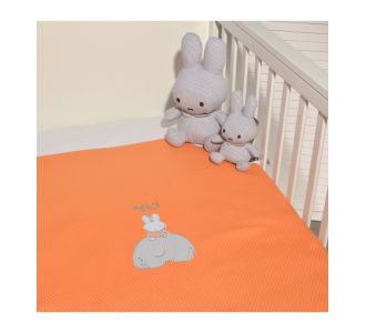 Miffy Des.13 Πικέ Αγκαλιάς Πορτοκαλί 80x100 |  Βρεφικές Κουβέρτες στο espiti