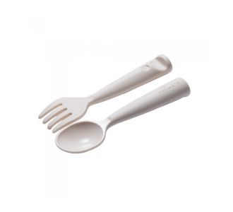 Miniware Des.10 Πιρούνι & Κουτάλι PLA Λευκό-13,5cm |  Βρεφικά Διάφορα στο espiti