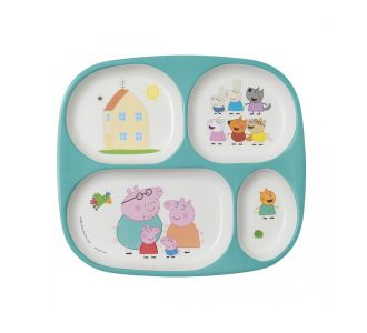 ΔΙΣΚΟΣ  ΡΗΧΟΣ ΜΕ 4 ΧΩΡΙΣΜΑΤΑ 21Χ24 PEPPA PIG - PETΙΤ JOUR PARIS |  Βρεφικές Πάντες στο espiti