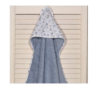 Μπουρνούζι κάπα 75x75 100% βαμβάκι 450 γρμ/τμ Design 401-1 Oliver Baby |  Βρεφικά μπουρνούζια στο espiti