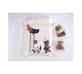 ΚΟΥΒΕΡΤΑ  LUMPY 80Χ110 Μπεζ σκαλα 100% polyester |  Βρεφικές Πάντες στο espiti