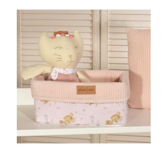 Καλάθι Αποθήκευσης Des.412 Ροζ 25x15x13 ύψος Oliver Baby |  Βρεφικά Διάφορα στο espiti
