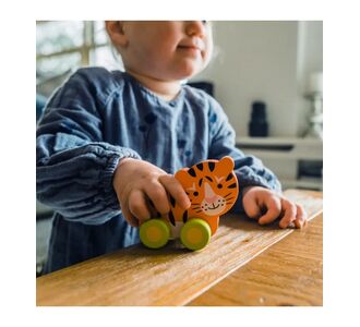 Tίγρης Push & Pull Orange Tree Toys |  Βρεφικές Πάντες στο espiti