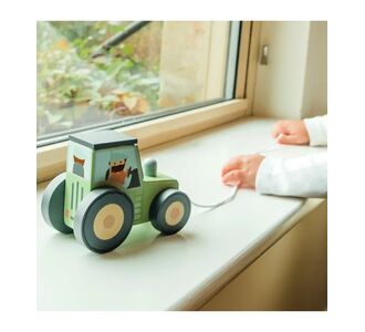 Τρακτέρ Famyard  Pull Along Orange Tree Toys |  Βρεφικές Πάντες στο espiti