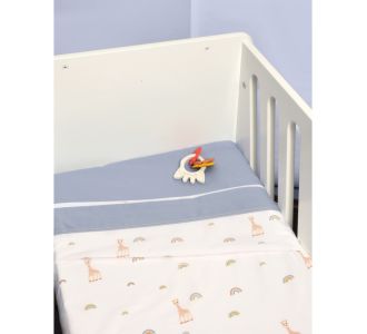 Σεντόνια Λίκνου Σετ 2τ -75x110-100% Βαμβάκι Design 501 Sophie La Girafe |  Βρεφικές Πάντες στο espiti