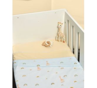 Σεντόνια Λίκνου Σετ 2τ -75x110-100% Βαμβάκι Design 504 Sophie La Girafe |  Βρεφικές Πάντες στο espiti