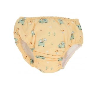 Εκπαιδευτικό μαγιό πάνας με βολάν Surf Van Monnëka 18-24 Μηνών με προστασία από τον ήλιο |  Βρεφικές Πάντες στο espiti