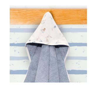 Μπουρνούζι κάπα 75x75 100% βαμβάκι 450 γρμ/τμ Design 414-1 Oliver Baby |  Βρεφικές Πάντες στο espiti