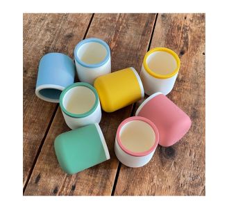 Ποτηράκια Σιλικόνης Σετ 2 Τεμ. - Μπλε - Smikkels |  Βρεφικές Πάντες στο espiti