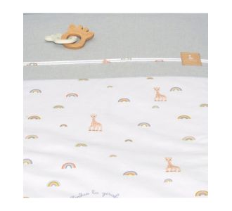 Παπλωματοθήκη με Φερμουάρ 100x140 Design 501 Sophie La Girafe |  Βρεφικές Πάντες στο espiti