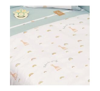 Παπλωματοθήκη με Φερμουάρ 100x140 Design 503 Sophie La Girafe |  Βρεφικές Πάντες στο espiti