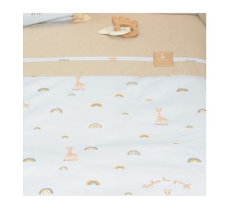 Παπλωματοθήκη με Φερμουάρ 100x140 Design 504 Sophie La Girafe |  Βρεφικές Πάντες στο espiti