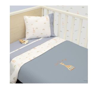 Κουβέρτα Πικέ Κούνιας 100x140 Design 501 Sophie La Girafe |  Βρεφικές Πάντες στο espiti