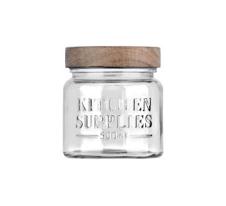 ESTIA ΔΟΧΕΙΟ ΑΠΟΘΗΚΕΥΣΗΣ ALLURE ΓΥΑΛΙΝΟ 500ml 10x10x11cm - 01-31503 Estia |  Εργαλεία Κουζίνας - Αξεσουάρ στο espiti