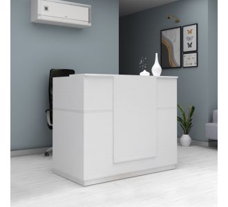 Γραφείο reception Gemini Megapap χρώμα λευκό 150x70x110εκ. |  Reception γραφείου στο espiti