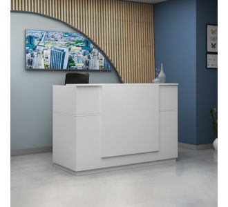 Γραφείο reception Gemini Megapap χρώμα λευκό 180x70x110εκ. |  Reception γραφείου στο espiti