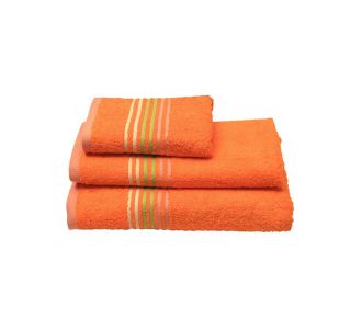 Πετσέτα πενιέ Stripes Orange Προσώπου (50x100) Sunshinehome |  Πετσέτες Προσώπου στο espiti