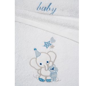 Σετ πετσέτες κεντητές Elephant 03 Blue Sunshinehome |  Σετ Πετσέτες στο espiti