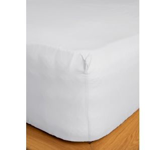 Κατωσέντονο Cotton Feelings με λάστιχο 100 White Ημίδιπλο (120x200+30) Sunshinehome |  Σεντόνια Μονά / Ημίδιπλα στο espiti