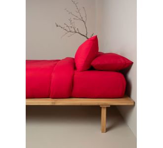 Σετ Σεντόνια Cotton Feelings 113 Red Μονό με λάστιχο(105x205+30) Sunshinehome |  Σεντόνια Μονά / Ημίδιπλα στο espiti