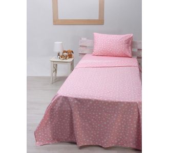 Σετ Σεντόνια cotton feelings 22 Pink Μονό (165x270) Sunshinehome |  Σεντόνια Μονά / Ημίδιπλα στο espiti