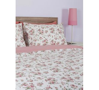 Σετ Σεντόνια Cotton Feelings 929 Pink Μονό με λάστιχο(105x205+30) Sunshinehome |  Σεντόνια Μονά / Ημίδιπλα στο espiti