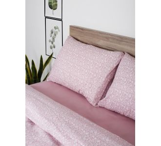 Σετ Σεντόνια Cotton Feelings 920 Pink Διπλό με λάστιχο (150x205+30) Sunshinehome |  Σεντόνια Διπλά στο espiti