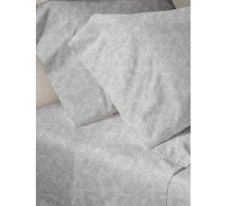 Σετ Σεντόνια Menta Εμπριμέ 020 Grey Μονο (160x250) Sunshinehome |  Σεντόνια Μονά / Ημίδιπλα στο espiti