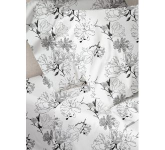 Παπλωματοθήκη Menta Εμπριμέ 070 Grey Μονή (170x250) Sunshinehome |  Παπλωματοθήκες Μονές στο espiti