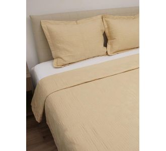 Κουβερλί Percale κεντητό Cream Υπέρδιπλο (220x240) Sunshinehome |  Κουβερλί Υπέρδιπλα στο espiti