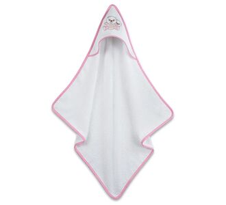 Κάπα κεντητή Panda Pink 75x75 Sunshinehome |  Βρεφικά μπουρνούζια στο espiti